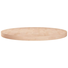 vidaXL kerek kezeletlen tömör tölgyfa asztallap Ø60 x 4 cm bútor