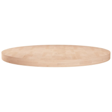vidaXL kerek kezeletlen tömör tölgyfa asztallap Ø70 x 4 cm bútor