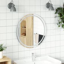 vidaXL kerek LED-es fürdőszobai tükör 70 cm bútor