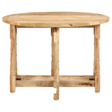 vidaXL kerek tömör mangófa étkezőasztal 110 x 76 cm (321699) bútor