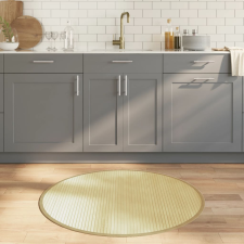 vidaXL kerek világos természetes bambusz szőnyeg 100 cm lakástextília