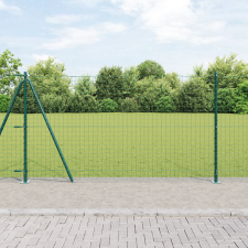 vidaXL Kerítésoszlopok Talplettel 52 db Ø32mm 78,5cm Horganyzott Acél kerti bútor