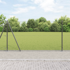vidaXL Kerítésszett 2 db Szürke Acél 25 x 1.2 m Tartós építőanyag