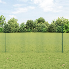 vidaXL kerítéstartók 44 db U-csatorna zöld 200 cm acél kerti bútor