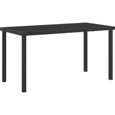 vidaXL Kert étkező szett 5 pcs Fekete polirattan (3380622) kerti bútor