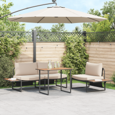 vidaXL Kertasztal Barna 100x55x70 cm DPC és Acél kerti bútor