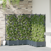 vidaXL Kertészeti Cserép Rácsos 5 db Világosszürke 120x120x125.5 cm