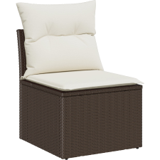 vidaXL Kerti Kanapé Szett párnával 5 pcs Barna Poli rattan (3359357) kerti bútor