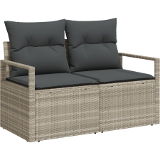 vidaXL Kerti Kanapé Szett párnával 9 pcs Világosszürke és Sötétszürke (3354981) kerti bútor