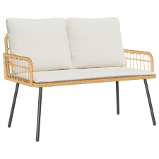 vidaXL Kerti Pad Natúr 114x64x78 cm Polirattan (4108262) kerti bútor