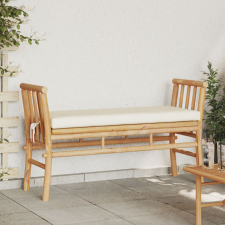 vidaXL Kerti pad párnával 110 cm Bambusz kerti bútor