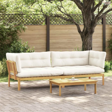 vidaXL Kerti raklapos kanapé egységek 2 Darab Tömör Akácfa kerti bútor