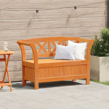 vidaXL Kerti Tároló Pad Barna 119 x 76 x 44cm Tömör fenyőfa kerti bútor