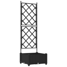 vidaXL Kerti Ültetőtrellis Fekete 40x40x125,5 cm (42002835) kerti tárolás
