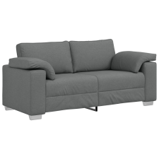 vidaXL Kétfős Kanapé Sötétszürke 140 cm Szövet (4105228) bútor