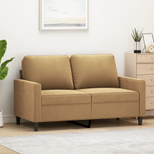 vidaXL kétszemélyes barna bársony kanapé 120 cm bútor