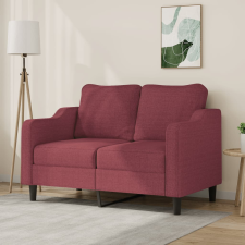 vidaXL kétszemélyes bordó szövet kanapé 120 cm bútor