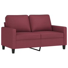 vidaXL kétszemélyes bordó szövet kanapé 120 cm (359161) bútor