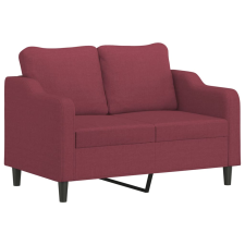 vidaXL kétszemélyes bordó szövet kanapé 120 cm (359357) bútor