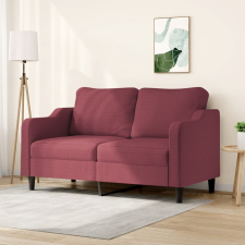 vidaXL kétszemélyes bordó szövet kanapé 140 cm bútor