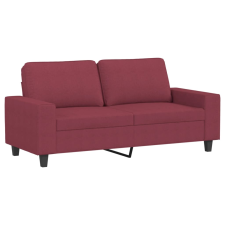 vidaXL kétszemélyes bordó szövet kanapé 140 cm (359397) bútor