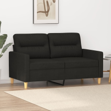 vidaXL kétszemélyes fekete szövetkanapé 120 cm bútor