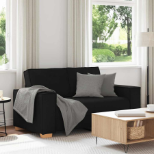 vidaXL kétszemélyes fekete szövetkanapé 120 cm bútor