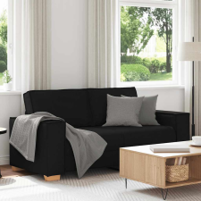 vidaXL kétszemélyes fekete szövetkanapé 140 cm bútor