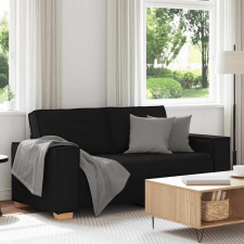 vidaXL kétszemélyes fekete szövetkanapé 140 cm bútor