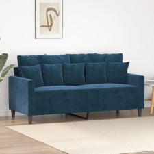 vidaXL kétszemélyes kék bársony kanapé 140 cm bútor