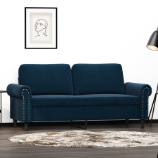 vidaXL kétszemélyes kék bársony kanapé 140 cm bútor