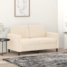 vidaXL kétszemélyes krémszínű bársony kanapé 120 cm bútor