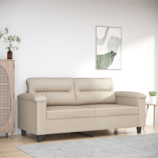 vidaXL kétszemélyes krémszínű mikroszálas szövetkanapé 140 cm bútor