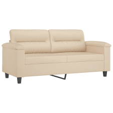 vidaXL kétszemélyes krémszínű mikroszálas szövetkanapé 140 cm (359565) bútor