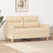 vidaXL kétszemélyes krémszínű szövetkanapé 120 cm bútor