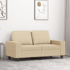 vidaXL kétszemélyes krémszínű szövetkanapé 120 cm bútor