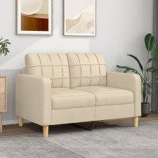 vidaXL kétszemélyes krémszínű szövetkanapé 120 cm bútor