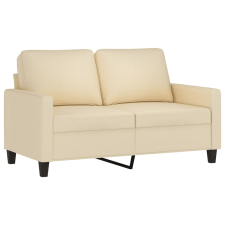 vidaXL kétszemélyes krémszínű szövetkanapé 120 cm (359157) bútor