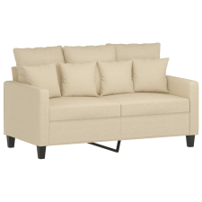 vidaXL kétszemélyes krémszínű szövetkanapé 120 cm (359261) bútor