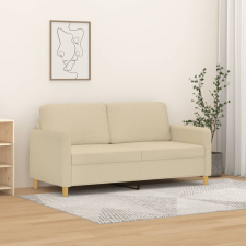 vidaXL kétszemélyes krémszínű szövetkanapé 140 cm bútor