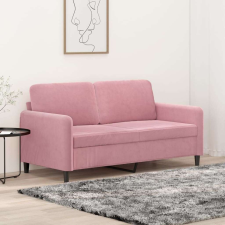 vidaXL kétszemélyes rózsaszín bársony kanapé 140 cm bútor