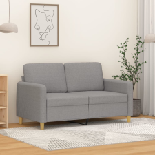 vidaXL kétszemélyes világosszürke szövetkanapé 120 cm bútor