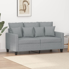 vidaXL kétszemélyes világosszürke szövetkanapé 120 cm bútor