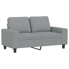 vidaXL kétszemélyes világosszürke szövetkanapé 120 cm (359383) bútor