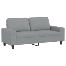vidaXL kétszemélyes világosszürke szövetkanapé 140 cm (359391) bútor