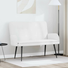 vidaXL Kétüléses Kanapé Fehér 115 x 61 x 87 cm szövet bútor