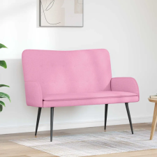 vidaXL Kétüléses Kanapé Rózsaszín 115 x 61 x 87 cm szövet bútor