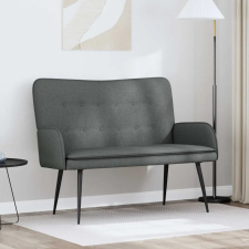 vidaXL Kétüléses Kanapé Sötétszürke 115 x 61 x 87 cm szövet bútor
