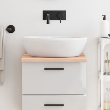 vidaXL Kezeletlen tömör fa fürdőszobai pult 40x50x2 cm fürdőszoba bútor