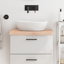 vidaXL kezeletlen tömör fa fürdőszobai pult 60x30x6 cm fürdőszoba bútor
